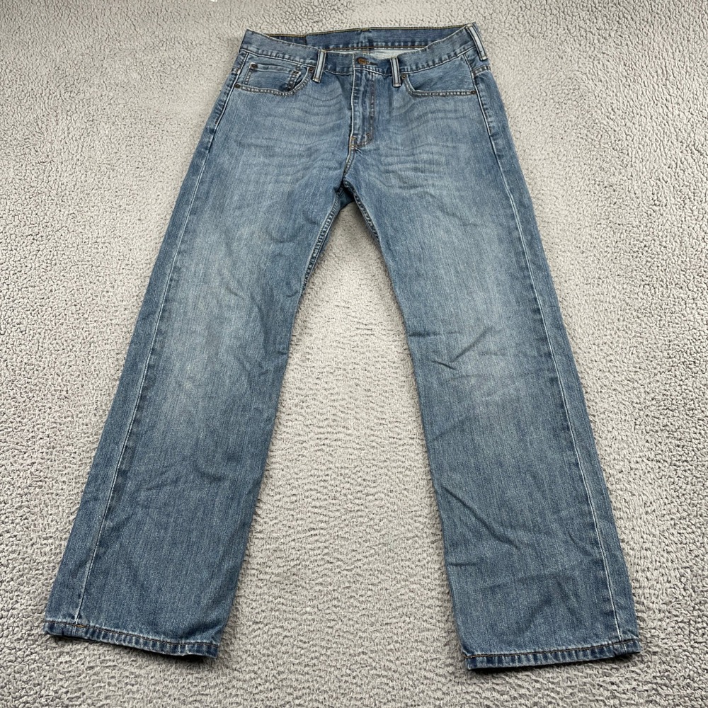 Levi's 569 Jeans Mens 33x32 Blue Loose Straight Leg Denim 00569-1271